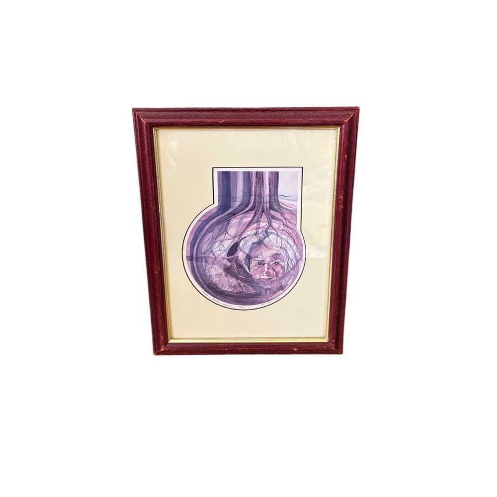 Vintage Doris Klein "Rooted in Wisdom" Women Image Art Print Signed 14" GUC